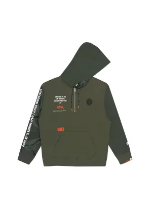 AAPE X ALPHA MIXED MEDIA HOODIE