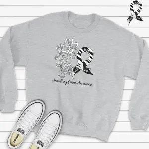 Ampullary Cancer Awareness Heart Sweatshirt (Several Colors Available)