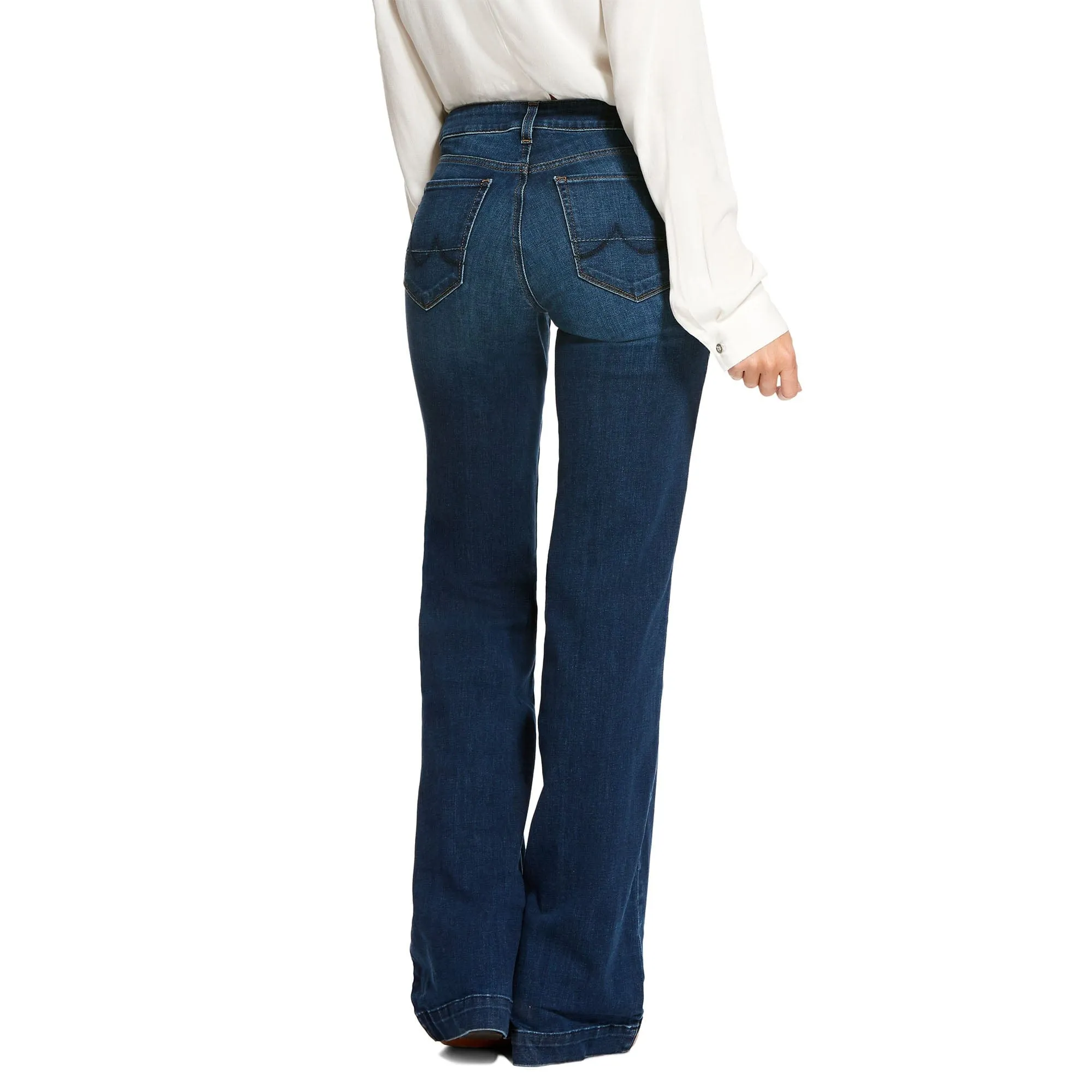 Womens Ariat Kelsea Mid-Rise Stretch Wide-Leg Jeans - Comfortable and Stylish Denim (10027695)