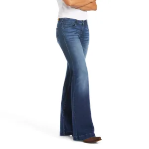 Womens Ariat Kelsea Mid-Rise Stretch Wide-Leg Jeans - Comfortable and Stylish Denim (10027695)