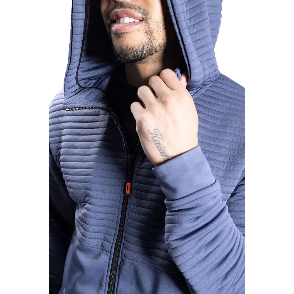 BAUER FLC 3D ADULT BLUE FULL ZIP HOODIE