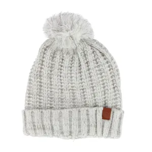 ClimaZer0 Women's Sherpa Lined Knit Winter Beanie Pom Hat