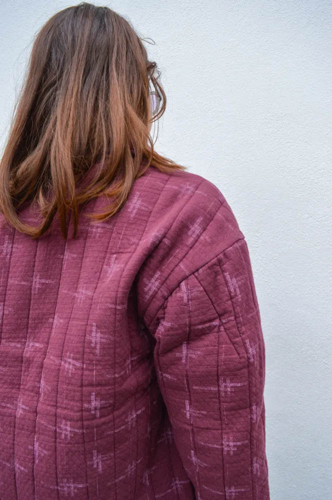 Indi & Cold Jacquard Kimono Granate Jacket