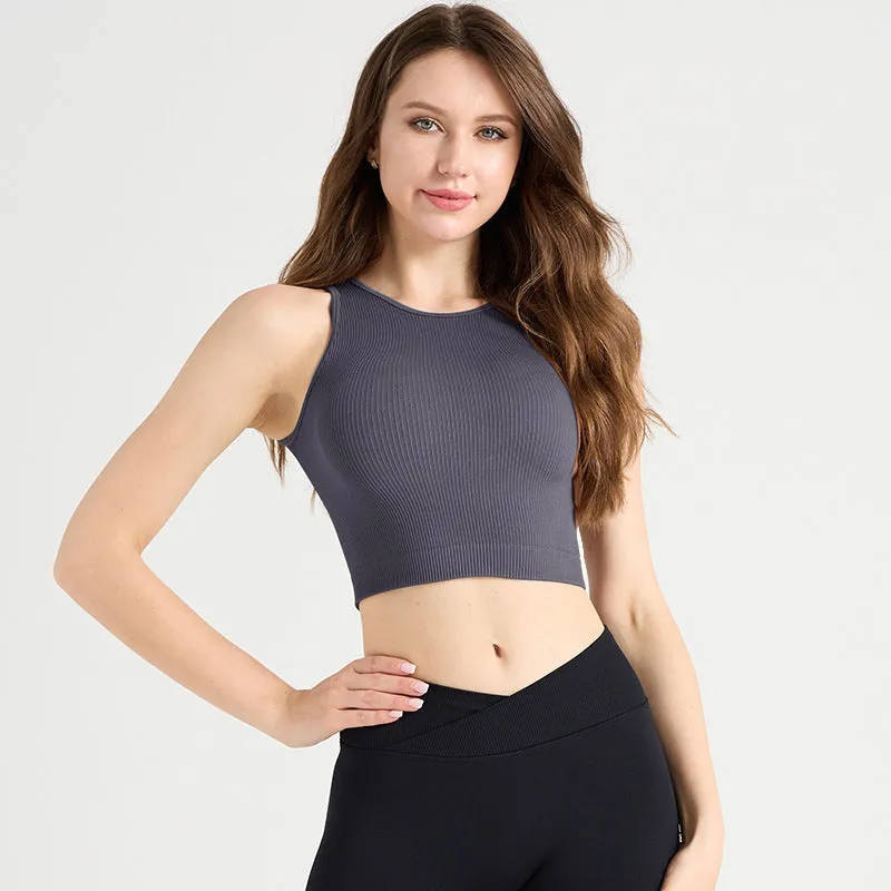 LionVII Knit Crop Tops for Women