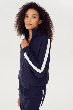 Max Rigor Track Jacket: Indigo/White