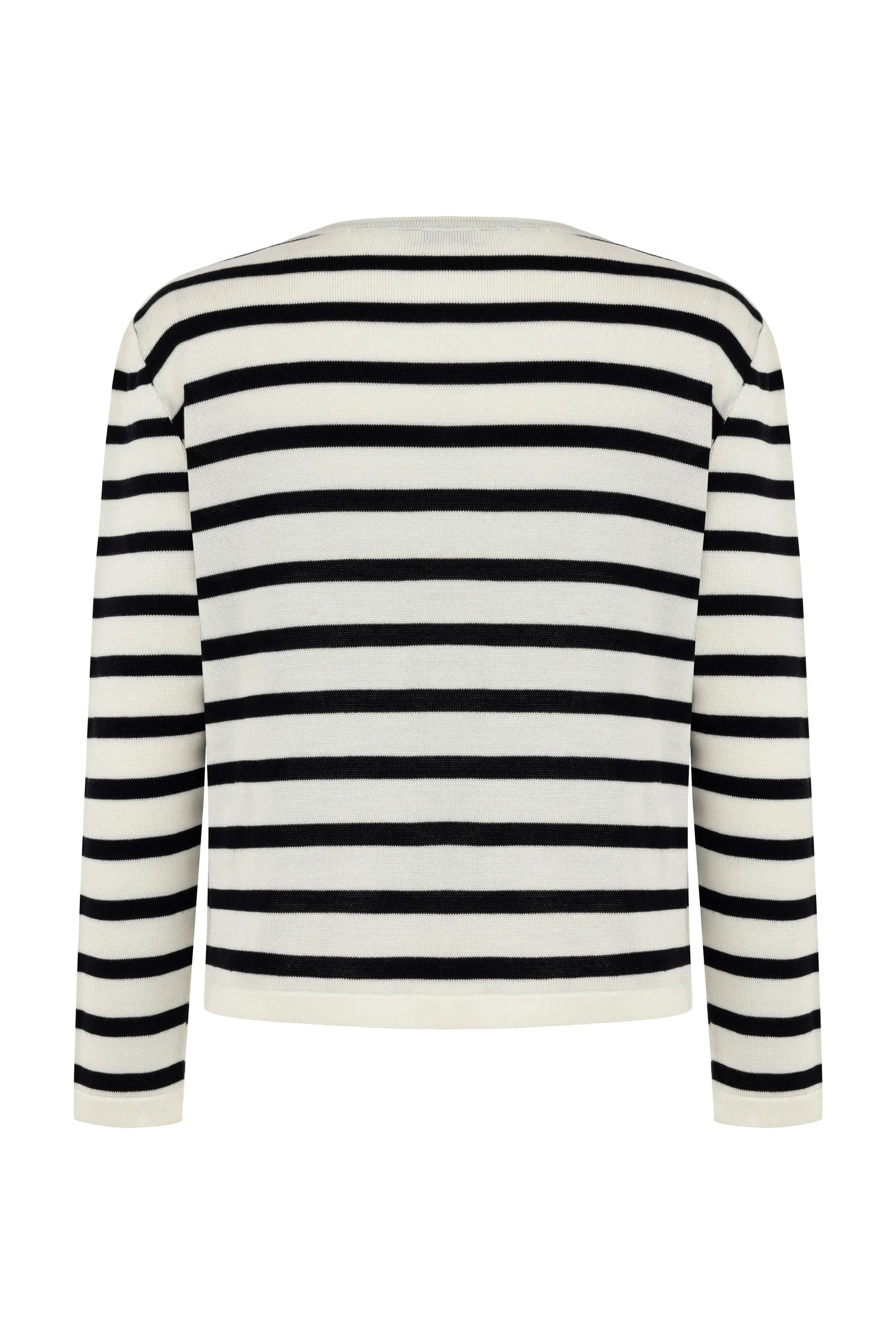 Striped Knitwear Cardigan