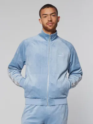 Tipo Velour Track Jacket- Mountain Spring